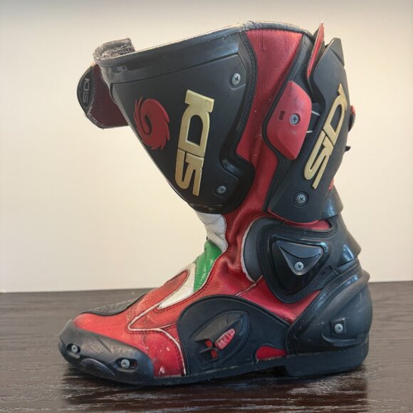 Sidi Stivali Motorcycle Boots Mens 10 Red Zip Made in Italy Alpine Stars main image 12